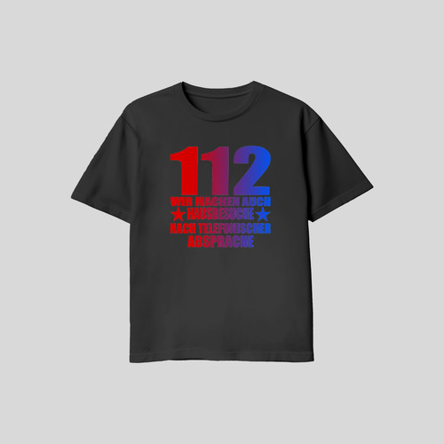 112 notruf shirt wir - 112,
