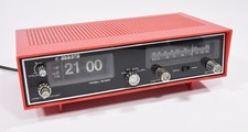 vintage 70s MANTA RD-500 KLAPPZAHLEN RADIOWECKER 70er Jahre Design Tischuhr