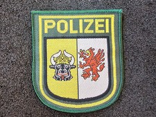 RS10) Polizei Mecklenburg Vorpommern Abzeichen alte grüne Uniform Ärmelabzeichen