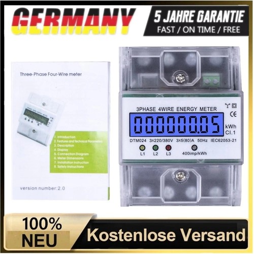 Drehstromzähler mid geeicht - drehstromzähler,