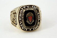 COLLEGE Ring Gold 10K THE TOLEDO ROCKETS 18,71 g Ringgröße 63 Onyx