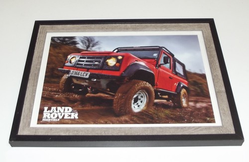 Gerahmtes land rover - land, red