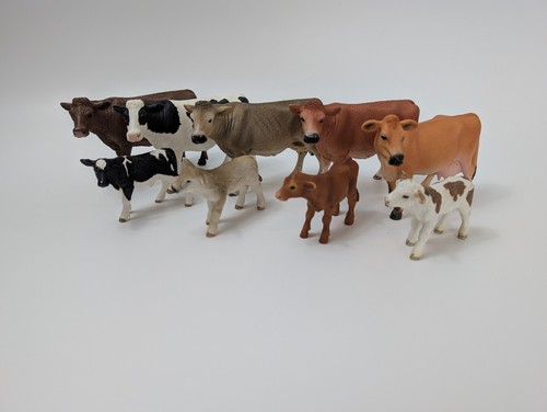 Schleich konvolut kuh bullen - 9,