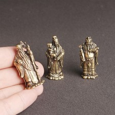 Fu Lu Shou-Statue aus Messing