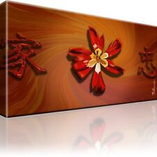 Mohn Bild auf Leinwand mit Keilrahmen. Bilder. Abstrakt Größe 80x45cm