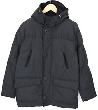 Peuterey Hurricane New Goose Down Jacke Herren XL mit Kapuze Reißverschluss Blau