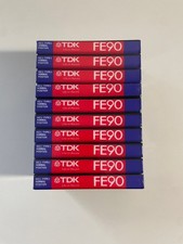 10x TDK FE 90 Audio Kassetten