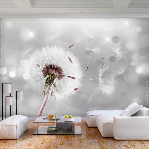 Blumen pusteblume grau - pusteblume, vlies