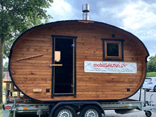 mobile Sauna - Fasssauna für bis zu 15 Personen - tages- und wochenweise mieten