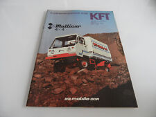 originale DDR Zeitschrift KFT Kraftfahrzeugtechnik 9/86 Multicar 25 IFA 4x4