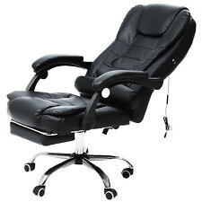 Drehstuhl Chefsessel Büro Massage Schreibtischstuhl Fußablage Premium