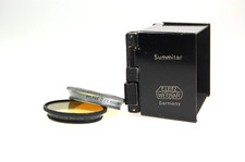 Leitz Wetzlar Summitar Zubehör Set: Gegenlichtblende + 2 Filtern