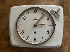 Tolle alte Junghans Küchenuhr / Wanduhr ca * 1930/50 * Uhrwerk zum aufziehen
