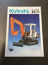 Baumaschinen Prospekte - Kubota KX 71 Kompaktbagger 