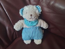 Käthe Kruse Stofftier EIsbär Teddybär Bär Teddy Weiß Blau mit Halstuch 16 cm Top