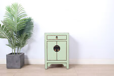 Chinesische Kommode Nachtschrank Massivholz mint RAL6019 #M-KOM-A17M