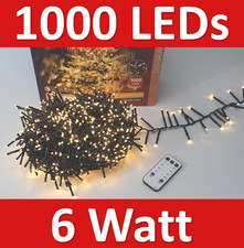 1000 LED Lichterkette Galaxie Weihnachtsbeleuchtung innen außen warmweiß Strom