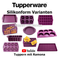 Tupperware Silikon Formen Varianten Dots Waffeln Diabolo Backunterlage uvm.