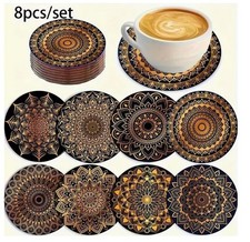 8 im Set Untersetzer Holz