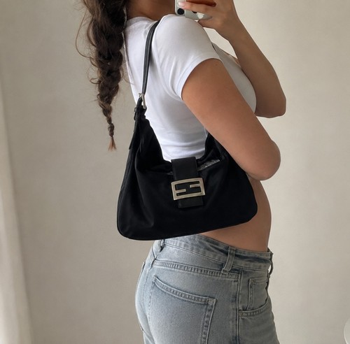 Fendi mamma baguette nylon - fendi,