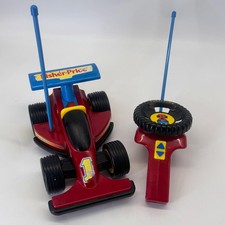 Fisher Price 2825 RC Rennwagen Ferngesteuertes Auto 1992 Vintage funktioniert