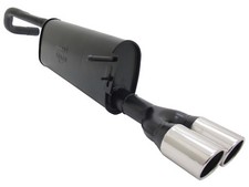 NOVUS Sportauspuff Endschalldämpfer 2x76mm SR passend für SEAT IBIZA 6J / 6P