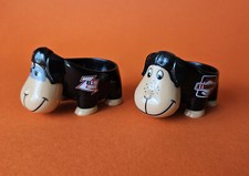 Ferrero Eierbecher (#01) - 2 Schafe - schwarz - guter Zustand - rar