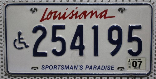 Louisiana nummernschild usa - nummernschild,