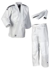 Judoanzug adidas® Club Gi J350, weiß/blau 120-190, verschied. Schulterstreifen