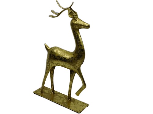 Rentier gold aus metall - rentier,