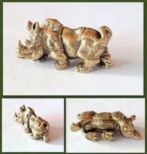 Messing Figur Nashorn