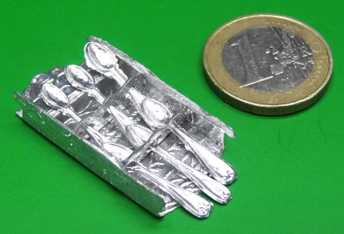 Miniatur zinn löffelhalter - miniatur,