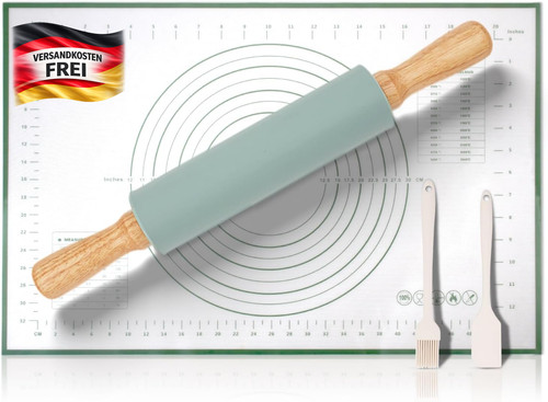 Edelstahl teigrolle set für - edelstahl,