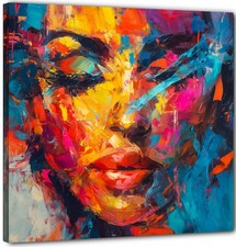 Faces woman modern art - ,