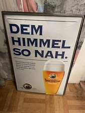 Altes XXL Blechschild Benediktiner Weißbier-Werbeschild "Dem Himmerl so nah"