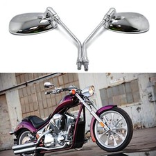2x Chrom Motorrad Spiegel