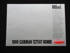 MINI 1000 clubman 1275 gt