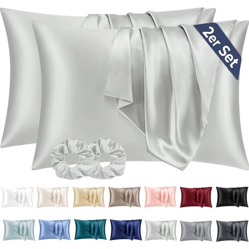 Satin kissenbezug 40x80cm - kissenbezug,