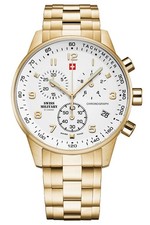 Swiss Military by Chrono SM34012.03 Herrenuhr Chronograph mit Edelstahlband 5 AT
