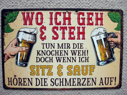 Metallschild dekoschild - metallschild,