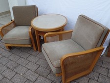 stylische Möbel aus den 1950 er Jahren, 2 Sessel und 1 Tisch