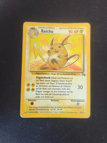 Raichu holo fossil - raichu, 14/62