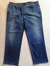 Stretch-Jeans lang blau