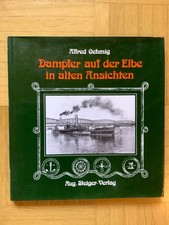 DAMPFER AUF DER ELBE in alten