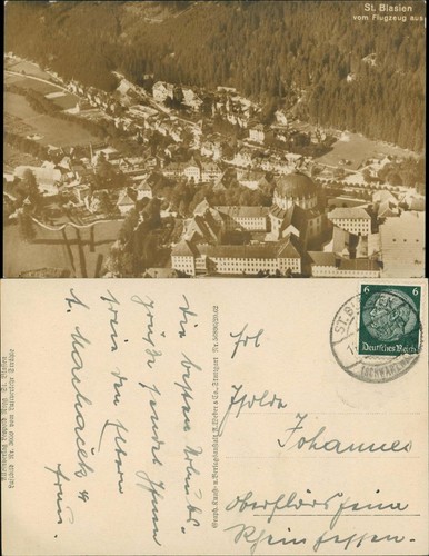 Ansichtskarte blasien - ansichtskarte, st.