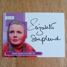 The avengers autogrammkarte - the,