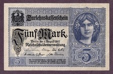 DEUTSCHES REICH 5 Mark 1917