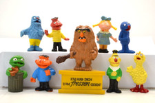 Sesamstraße 9x Figur Vintage 1970er Ernie Bert Krümelmonster Tiffy ua.  - Set 7