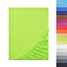 Mikrofaser Spannbettlaken Spannbetttuch Kissenbezug in viele Farben/Größen