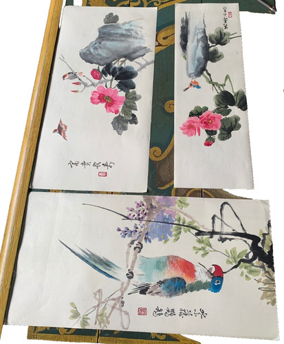 Ein set bilder asiatische - set,